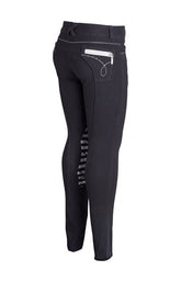 Montar Childrens Knitted Denim Breeches with Silver